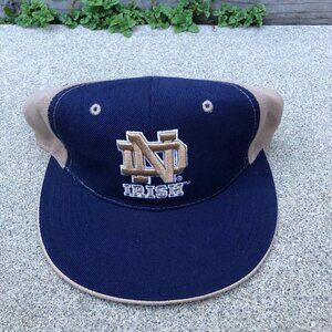Vintage STEVE & BARRY'S Notre Dame Fighting Irish Fitted Hat 7 Men's Blue Wool​​